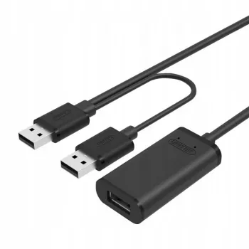 Aktyvus ilginimo laidas USB 2.0, 20 m; Unitek Y-279