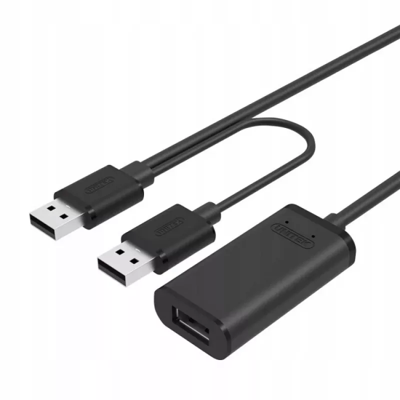 Aktyvus ilginimo laidas USB 2.0, 20 m; Unitek Y-279