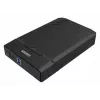 Išorinis HDD/SSD dėklas Unitek Y-3035 – 2.5/3.5 colio SATA, USB 3.2 Gen 1 (USB Type-B), 6 Gbit/s, juodas, su maitinimo adapteriu