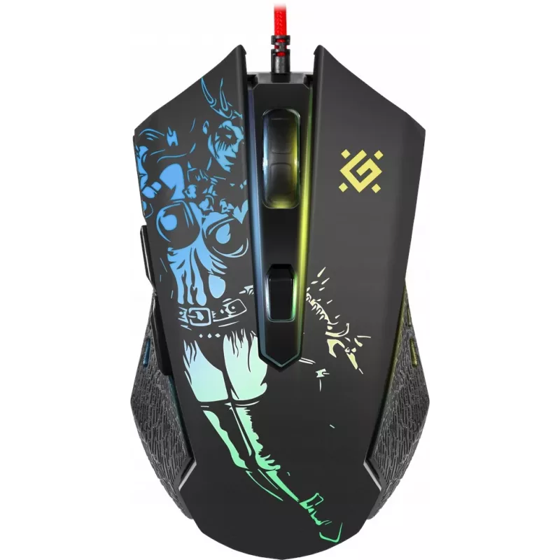 Žaidimų, optinė, laidinė pelė DEFENDER GM-933 SIN'SISTER 7200dpi 6P RGB