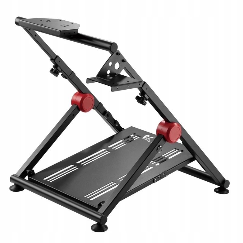 NanoRS RS155 Sulankstomas plieninis vairo ir pedalų stovas žaidimams