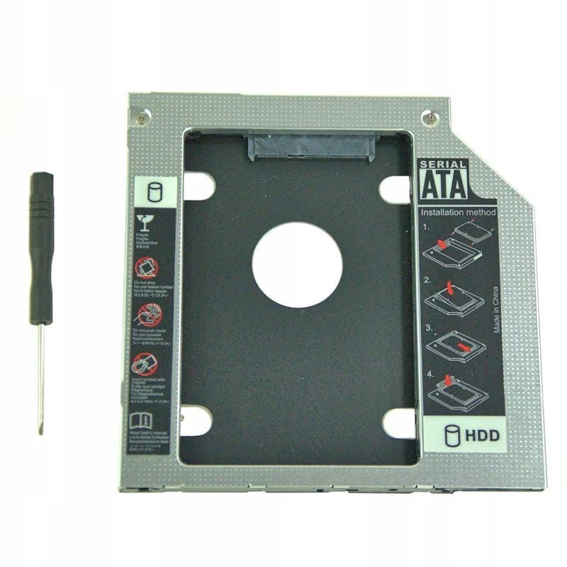 Qoltec antrojo disko lizdo kišenė 2.5 colio HDD 9.5 mm