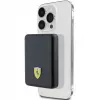 Ferrari Powerbank FEPB5MNCAK 15W 5000mAh Juoda/juodas Metalinis Logotipas MagSafe