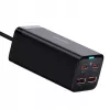 Baseus GaN3 Pro CCGP000101 stalinis kroviklis 100 W, 2x USB-C + 2x USB-A, PD 3.0, QC 4.0+, 1,5 m laidas, juodas