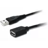 USB ilginimo kabelis Unitek Y‑C418GBK 5 m USB A – USB A USB 2.0, juodas