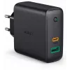 Aukey PA-D3 Sieninis įkroviklis 2xUSB Power Delivery (1xUSB + 1xUSB C) 5.4A 60W Dynamic Detect