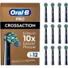 Oral-B Pro CrossAction keičiamos šepetėlių galvutės, 12 vnt.