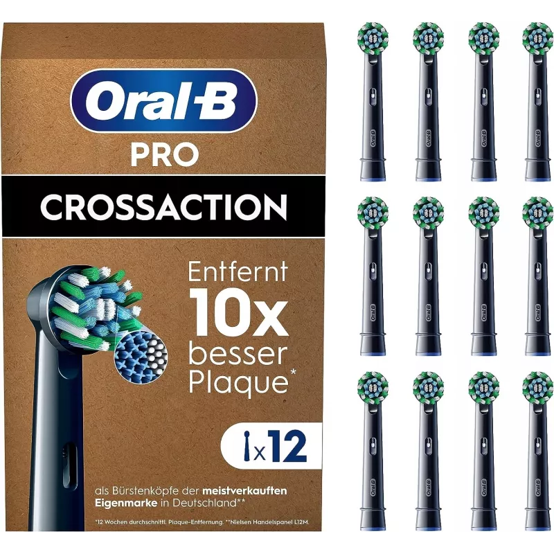 Oral-B Pro CrossAction keičiamos šepetėlių galvutės, 12 vnt.
