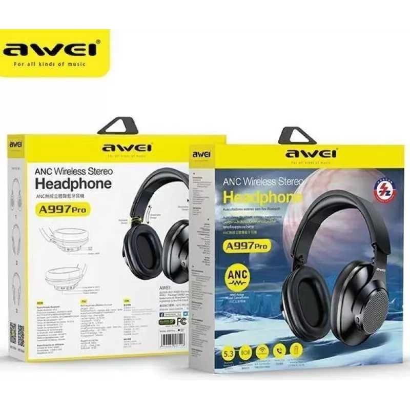 Ausinės Awei A997 Pro ANC Bluetooth On-Ear