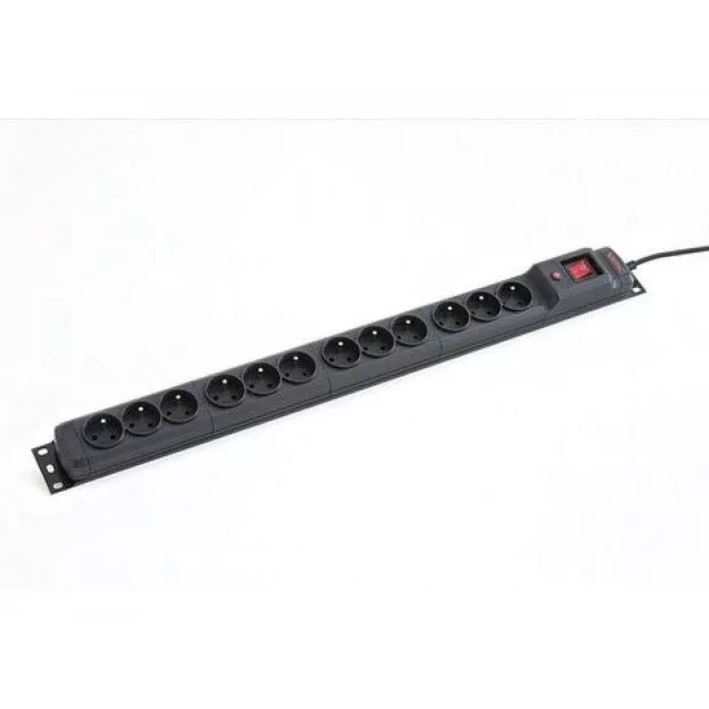 Armac M12 19 inch stovo maitinimo juosta, 12x 230V, vertikali, 1,5 m, juoda (M12/15/CZ)