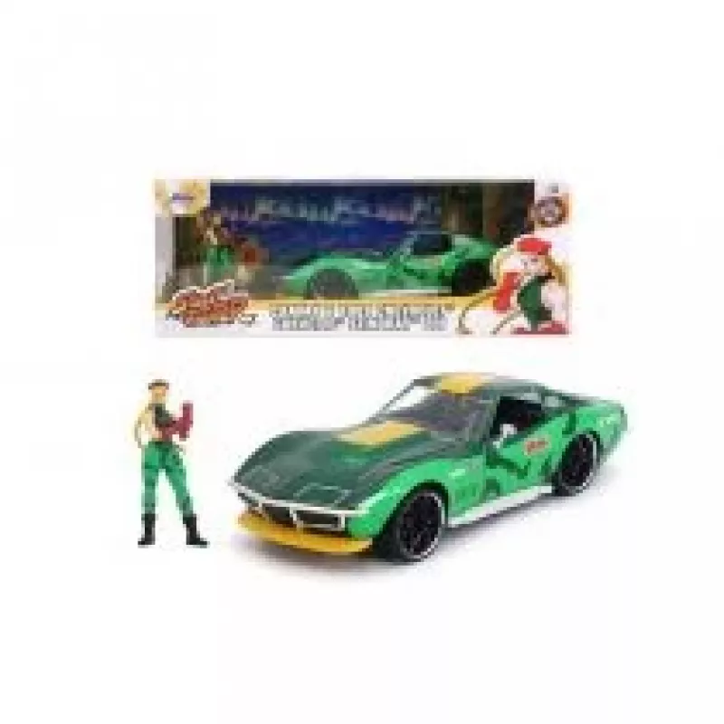 Automobilis Jada Toys Street Fighter 1969 Chevrolet 1:24 Metalinis Žalias