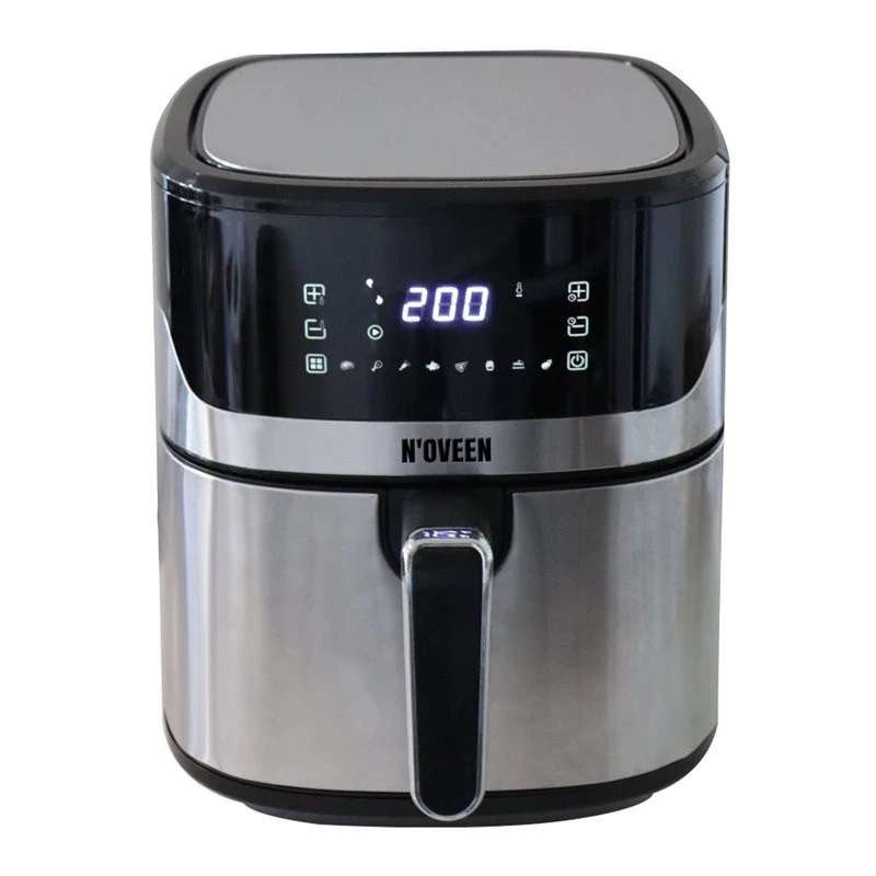 Karšto oro gruzdintuvė NOVEEN AF550 — 6,5 L, 1600 W, iki 200 °C, 8 programų