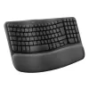 Logitech Wave Keys Office belaidė klaviatūra RF + Bluetooth QWERTY danų, suomių, norvegų, švedų, grafitas