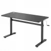 Ergo Office ER-401 B reguluojamo aukščio stalas, rankinis, 140x60 cm, 40 kg, 70-117 cm