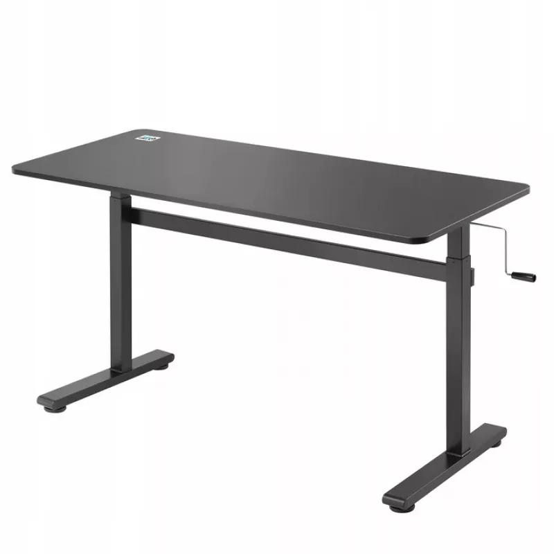 Ergo Office ER-401 B reguluojamo aukščio stalas, rankinis, 140x60 cm, 40 kg, 70-117 cm