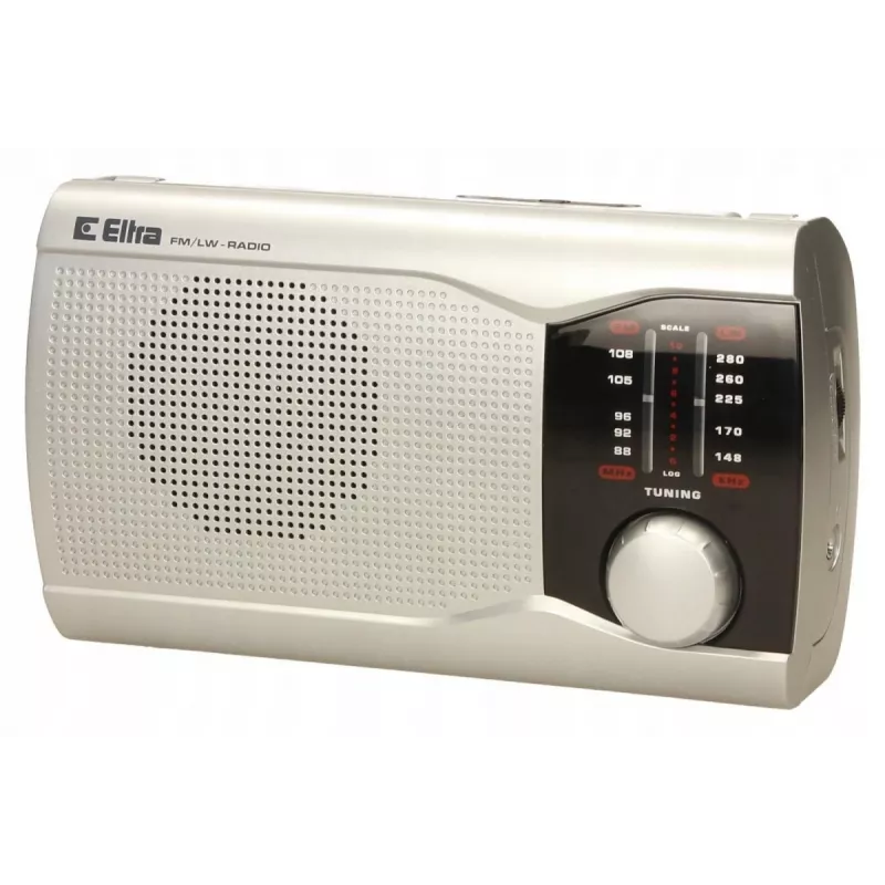 Nešiojamas radijo imtuvas Eltra EWA Silver – AM/FM, baterijomis maitinamas