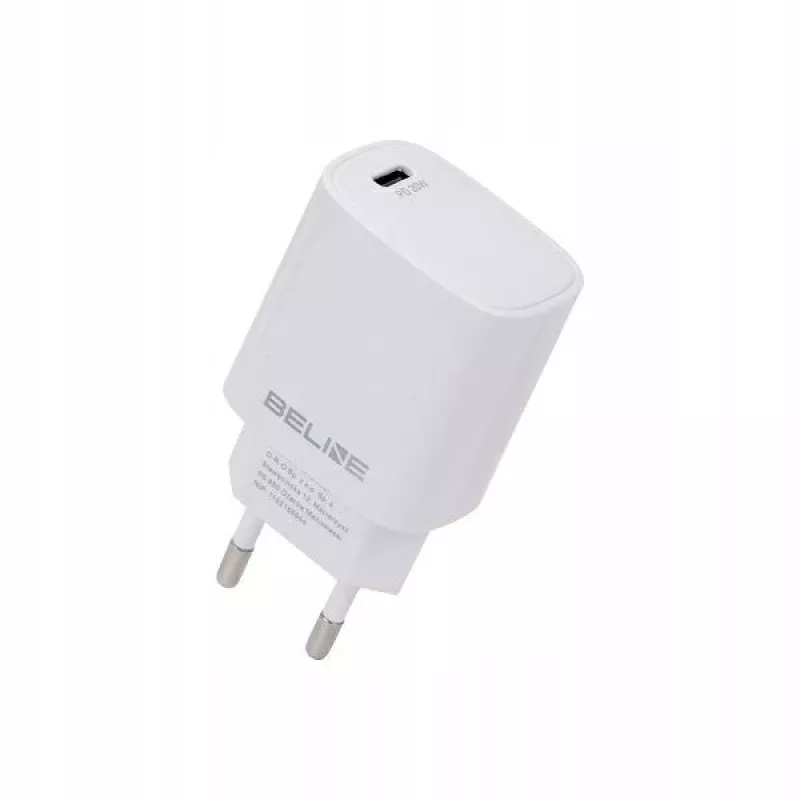 Kroviklis Beline Beli2161 20W PD 3.0 baltas USB-C greito įkrovimo adapteris