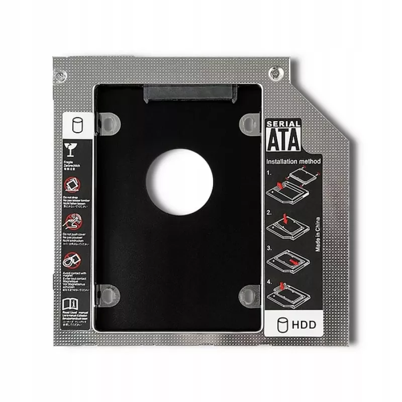 QOLTEC Laptop Antrojo Disko Ląstelė 2.5 HDD 12.7 mm