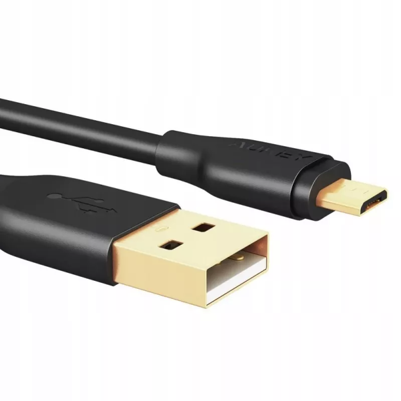 AUKEY CB-MD1 Black greitasis laidas Quick Charge micro USB-USB | 1m | 5A | 480 Mbps