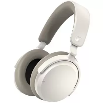 Ausinės Sennheiser ACCENTUM Wireless – Bluetooth 5.2 Class 1, 50 h veikimo laikas, 0,8 Ah baterija, baltos, apgaubiančios, įmontuotas mikrofonas