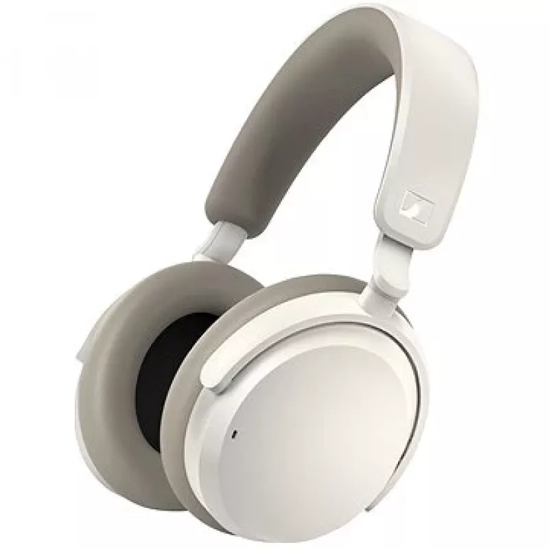 Ausinės Sennheiser ACCENTUM Wireless – Bluetooth 5.2 Class 1, 50 h veikimo laikas, 0,8 Ah baterija, baltos, apgaubiančios, įmontuotas mikrofonas