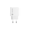 Patalpų kintamosios srovės greitasis įkroviklis NATEC RIBERA 12V 20W USB-C PD 3.0 + USB-A Samsung AFC Baltas
