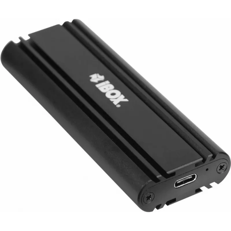 Išorinis SSD korpusas IBOX HD-07, 1x M.2 diskui, USB 3.2 Gen 2 (10 Gbit/s), USB-C, juodas