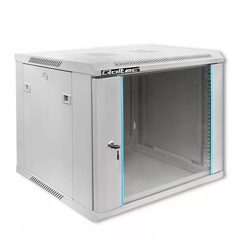 Rack spinta QOLTEC 19 colių 9U 600x500x600 sieniniam arba ant grindų montavimui serverių korpusas