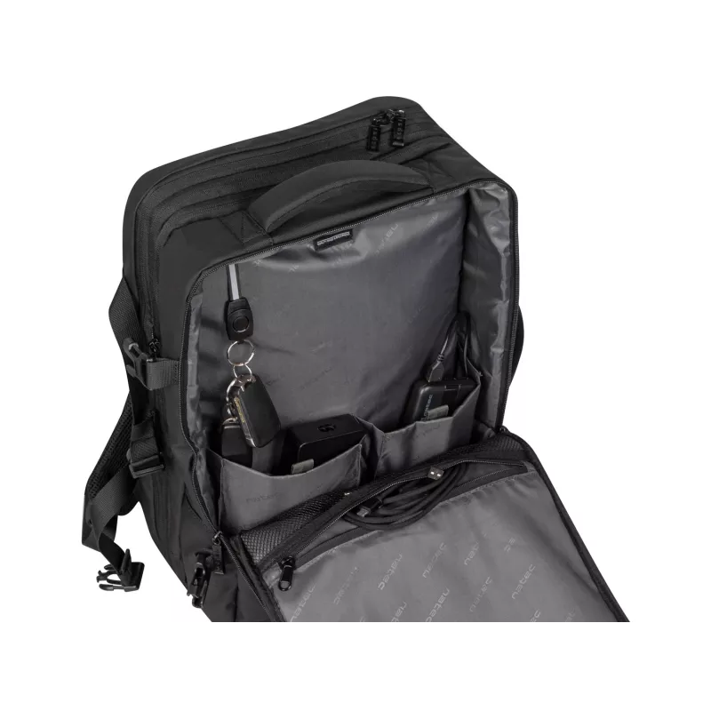 Natec Camel Pro kuprinė su nešiojamojo skyriumi 17,3 colio, juoda (NTO-2116)