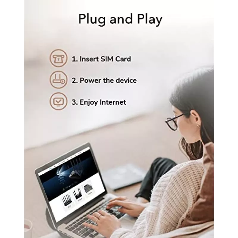 Cudy LT700 4G LTE Cat 6 maršrutizatorius, Qualcomm mikroschema, dviguba SIM, AC1200 dviejų juostų WiFi, 4 Gigabit prievadai, OpenVPN