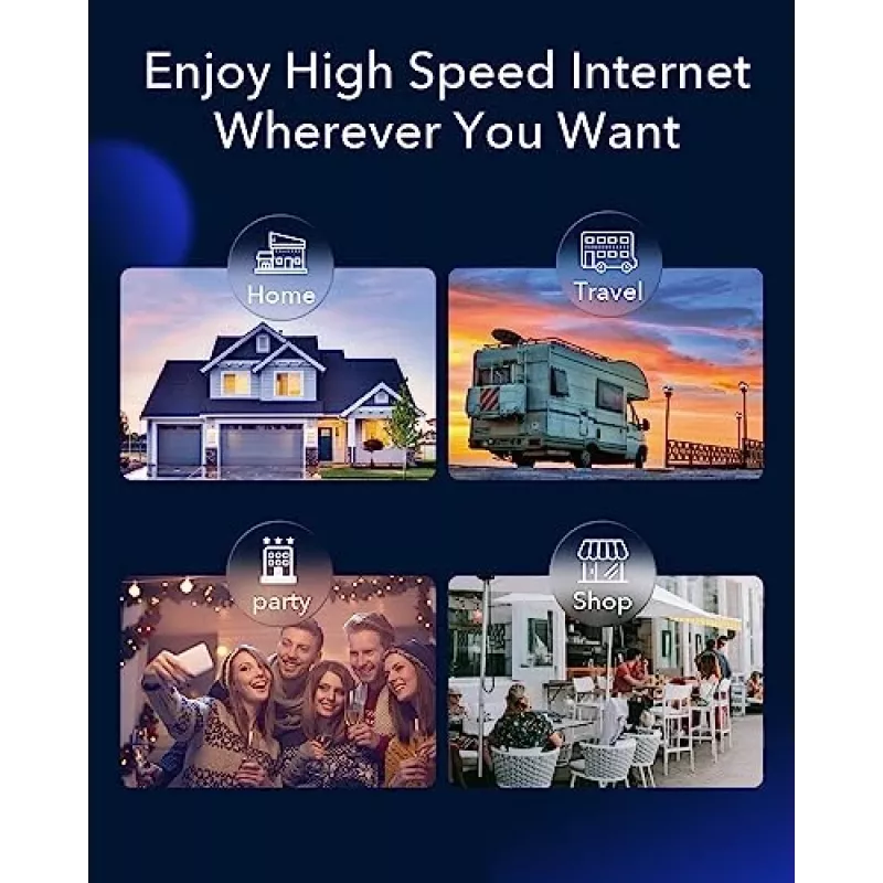 Cudy LT700 4G LTE Cat 6 maršrutizatorius, Qualcomm mikroschema, dviguba SIM, AC1200 dviejų juostų WiFi, 4 Gigabit prievadai, OpenVPN