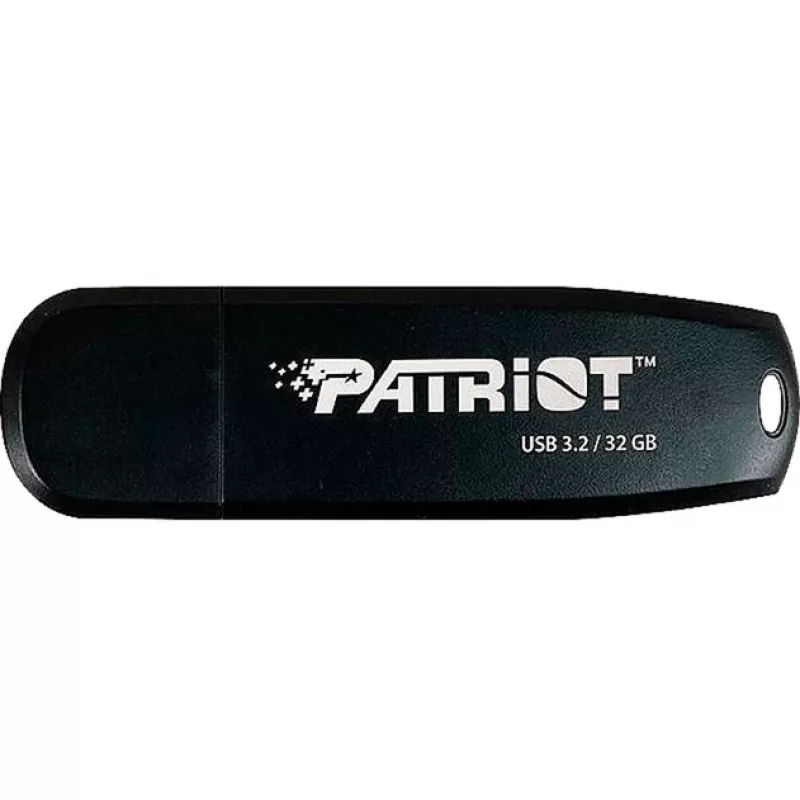 USB atmintukas PATRIOT 32 GB USB Type-A 3.2 Gen 1 juodas, 80 MB/s, raktų pakabukas