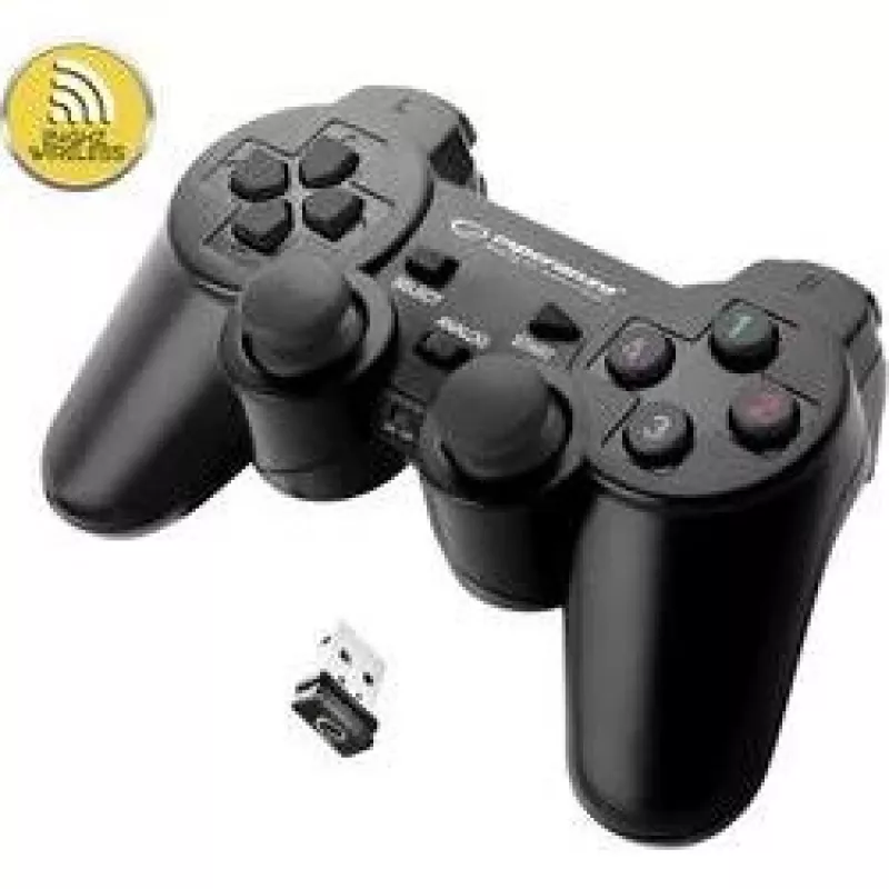 Esperanza EGG108K Gaming Controller (juodas) USB 2.0 Gamepad Analoginis / Skaitmeninis PC, PlayStation 3