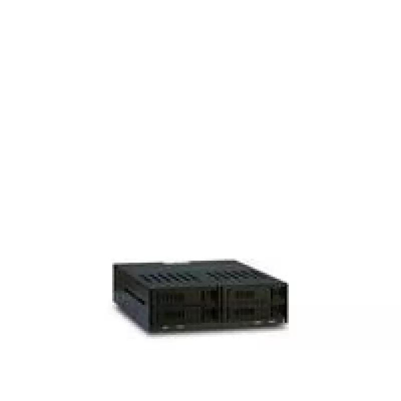 Inter-Tech X-3531 HDD/SSD išimamas blokas keturiems 2,5 colio SATA diskams į vieną 5,25 colio skyrių, 6 Gbit/s, Hot Swap, 30 mm ventiliatorius, juodas