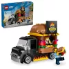 LEGO City Burger Van Maistas Automobilyje Statybos Rinkinys 5+ Metų Vaikams ir Mergaitėms Žaislinis Maisto Sunkvežimis Virtuvės Žaidimų Rinkinys su Pardavėjo Minifigūra ir Aksesuarais
