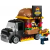 LEGO City Burger Van Maistas Automobilyje Statybos Rinkinys 5+ Metų Vaikams ir Mergaitėms Žaislinis Maisto Sunkvežimis Virtuvės Žaidimų Rinkinys su Pardavėjo Minifigūra ir Aksesuarais