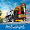 LEGO City Burger Van Maistas Automobilyje Statybos Rinkinys 5+ Metų Vaikams ir Mergaitėms Žaislinis Maisto Sunkvežimis Virtuvės Žaidimų Rinkinys su Pardavėjo Minifigūra ir Aksesuarais