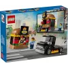 LEGO City Burger Van Maistas Automobilyje Statybos Rinkinys 5+ Metų Vaikams ir Mergaitėms Žaislinis Maisto Sunkvežimis Virtuvės Žaidimų Rinkinys su Pardavėjo Minifigūra ir Aksesuarais