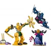 LEGO NINJAGO Arino kovinis mechas – veiksmo figūrėlė ninja žaislas nuo 4 metų berniukams, mergaitėms ir vaikams, Dragons Rising rinkinys su Arino minifigūrėle ir Mini Kata