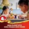 LEGO NINJAGO Arino kovinis mechas – veiksmo figūrėlė ninja žaislas nuo 4 metų berniukams, mergaitėms ir vaikams, Dragons Rising rinkinys su Arino minifigūrėle ir Mini Kata