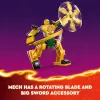 LEGO NINJAGO Arino kovinis mechas – veiksmo figūrėlė ninja žaislas nuo 4 metų berniukams, mergaitėms ir vaikams, Dragons Rising rinkinys su Arino minifigūrėle ir Mini Kata
