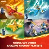 LEGO NINJAGO Arino kovinis mechas – veiksmo figūrėlė ninja žaislas nuo 4 metų berniukams, mergaitėms ir vaikams, Dragons Rising rinkinys su Arino minifigūrėle ir Mini Kata