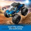Konstrukcinis žaislas LEGO City 60402 Mėlynasis monstrų sunkvežimis su didelėmis padangomis, 148 dalių, 1 minifigūrėlė, nuo 5 metų