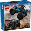 Konstrukcinis žaislas LEGO City 60402 Mėlynasis monstrų sunkvežimis su didelėmis padangomis, 148 dalių, 1 minifigūrėlė, nuo 5 metų