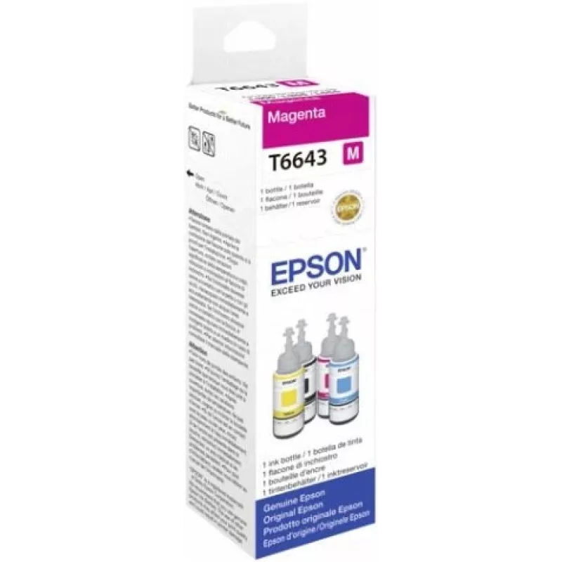 Rašalo buteliukas Epson T6643 70ml purpurinis