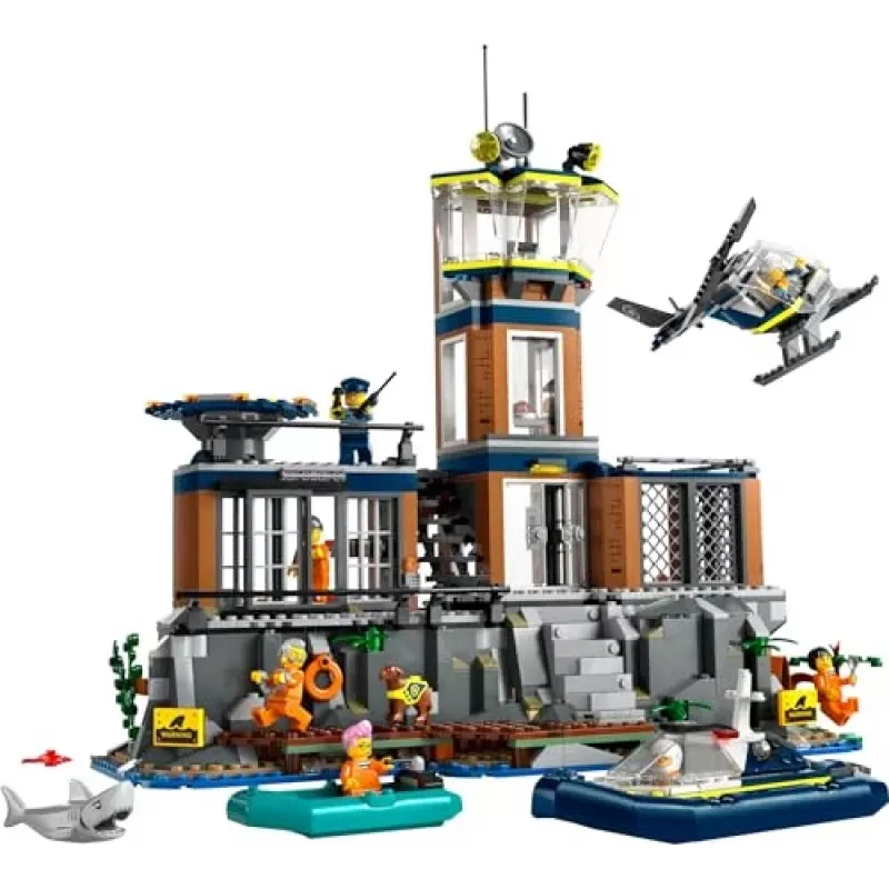 LEGO City Policijos nuovada Kalėjimo sala 60419 – 980 dalių, 7 minifigūrėlės