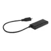 Adapteris MHL (M) -> HDMI (F) + USB Micro (BF) (5 PIN) 16 cm