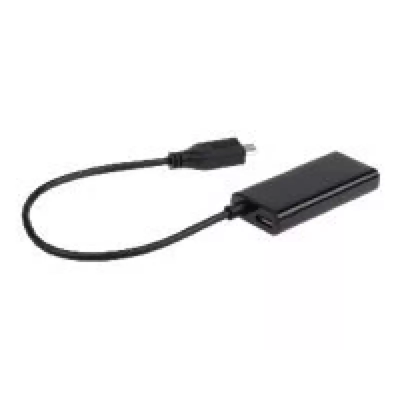 Adapteris MHL (M) -> HDMI (F) + USB Micro (BF) (5 PIN) 16 cm