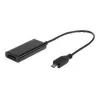 Adapteris MHL (M) → HDMI (F) + USB Micro-B (BF) (11 PIN) 16 cm