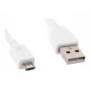 Gembird Cablexpert USB laidas – Micro-USB B tipo (kištukas) į USB A (kištukas) – 1 m – liejinis – baltas (CCP-MUSB2-AMBM-W-1M)